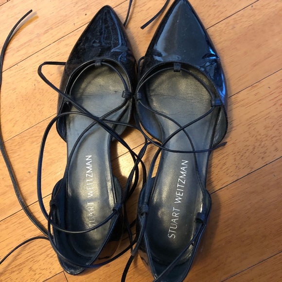 Stuart Weitzman Shoes - Stuart Weitzman black Gilligan sandals size 7
